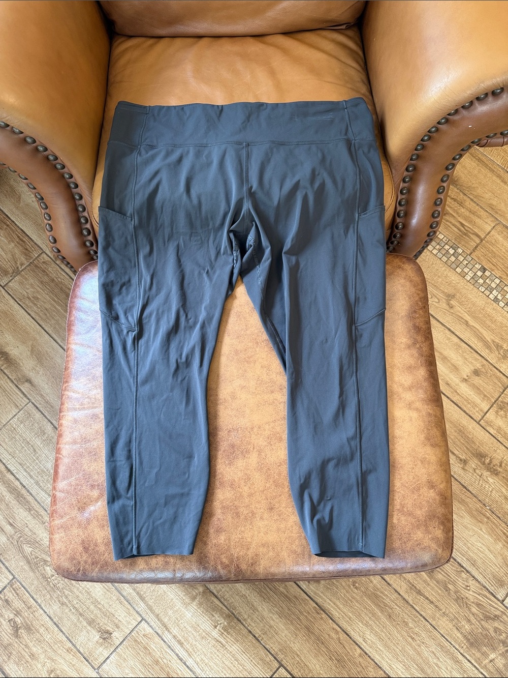 Lululemon Fast and Free Tight II 25" Non-Reflective Nulux Sz 20 Graphite Grey